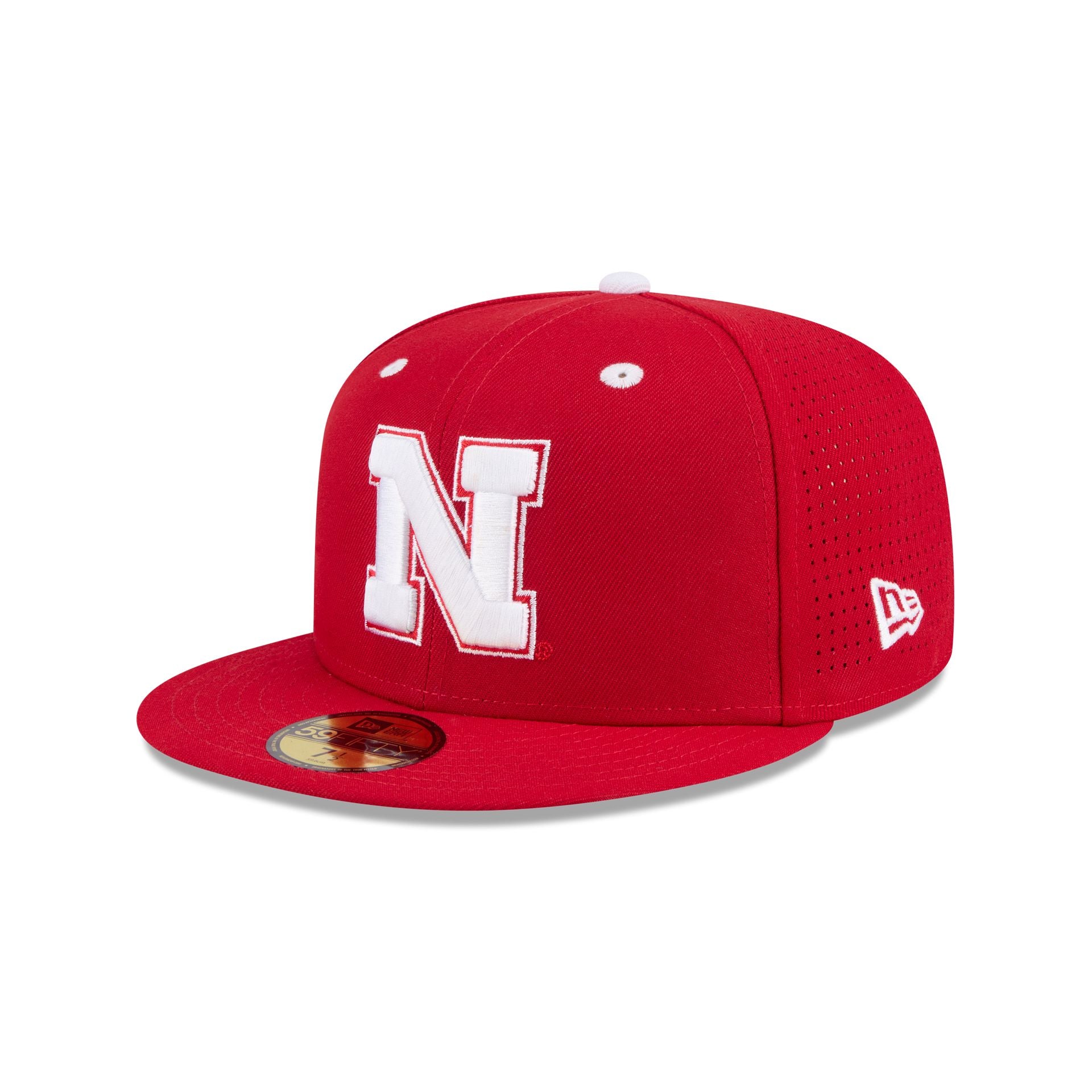 New Era x adidas Nebraska Cornhuskers Scarlet 59FIFTY Fitted Hat