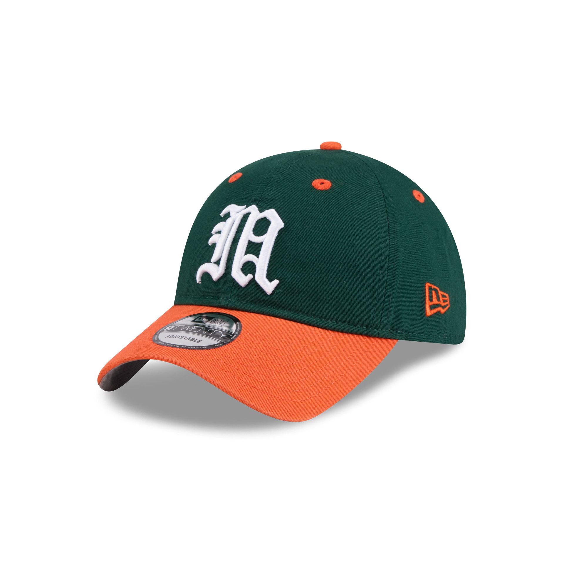 New Era x adidas Miami Hurricanes Green 9TWENTY Adjustable Hat