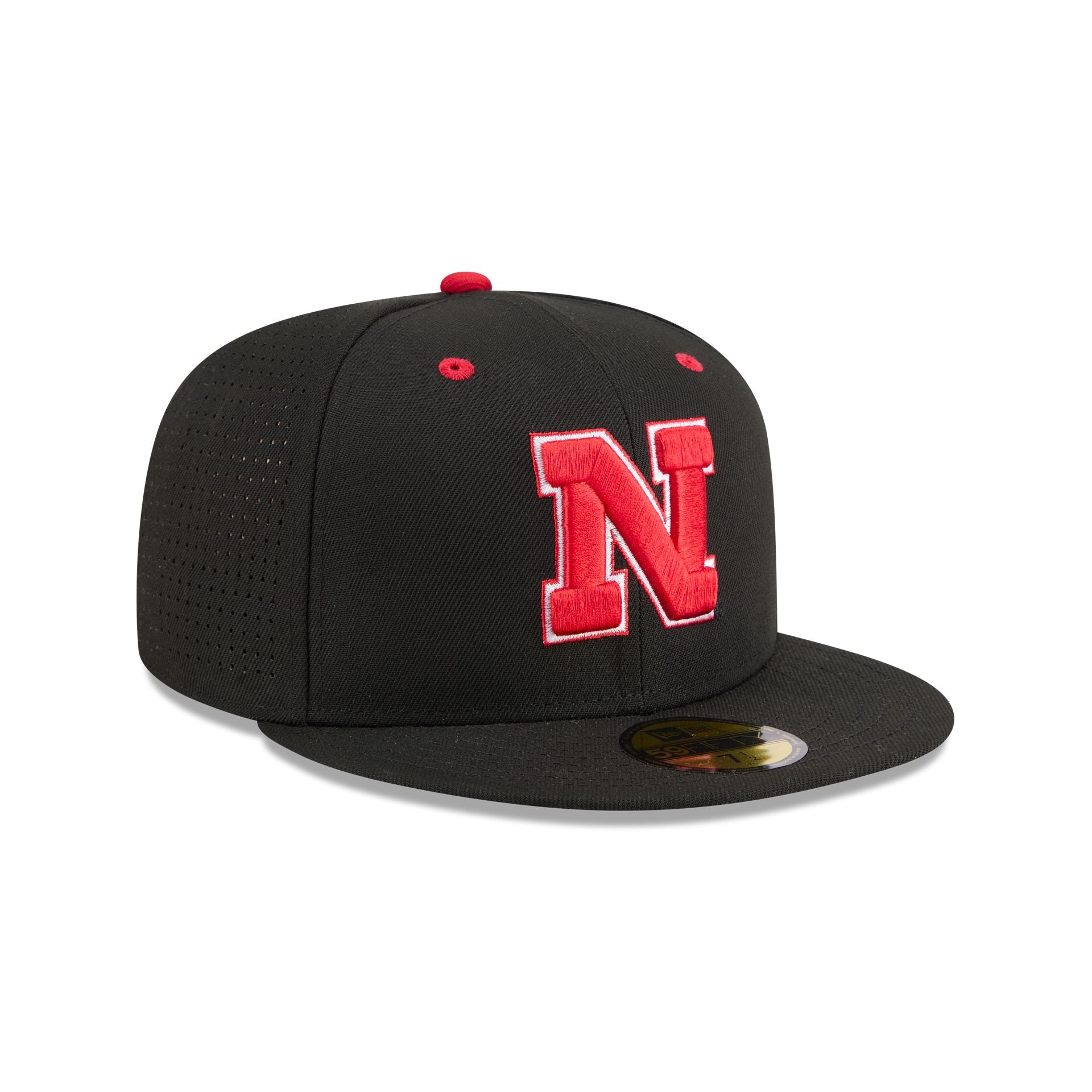 New Era x adidas Nebraska Cornhuskers Black 59FIFTY Fitted Hat