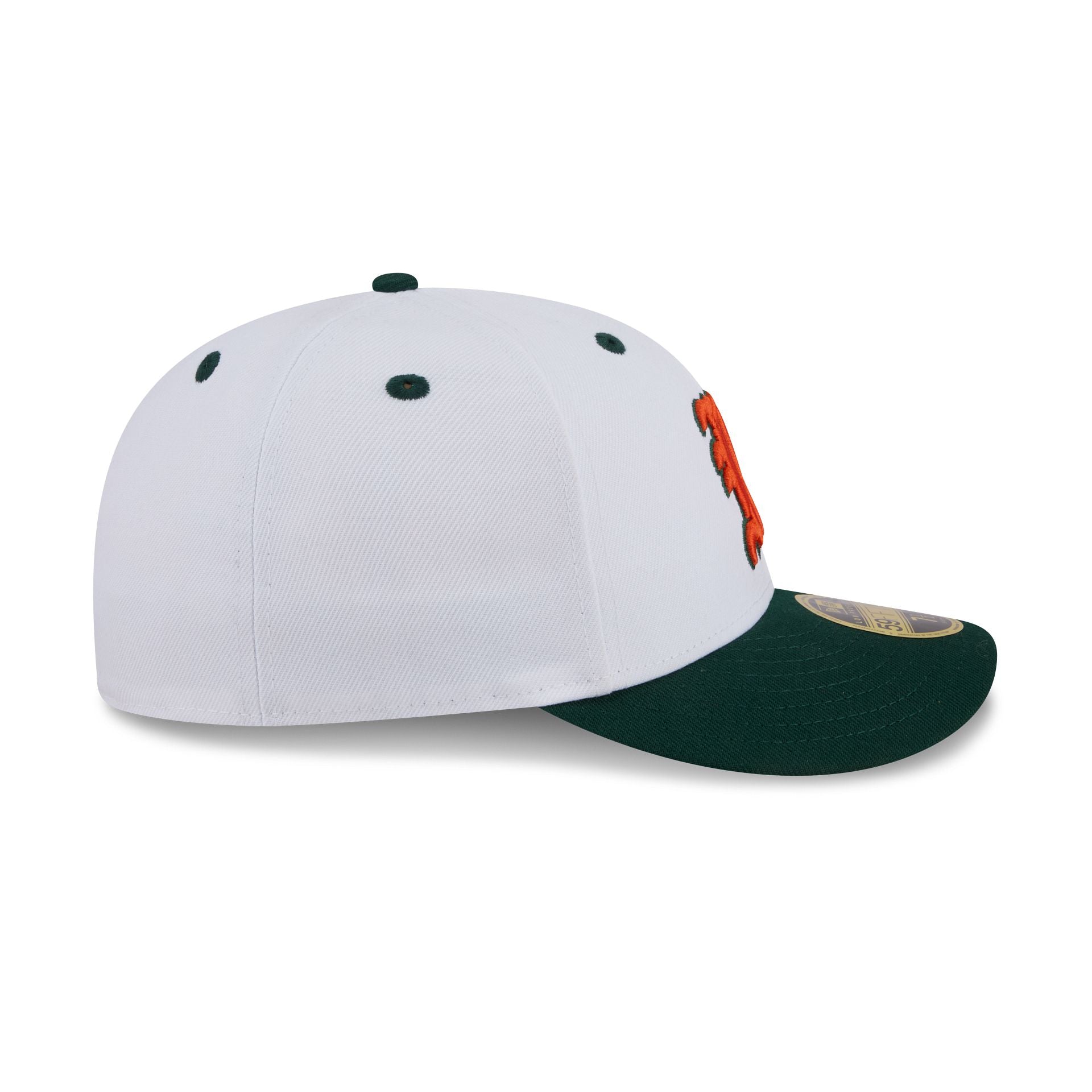 New Era x adidas Miami Hurricanes White Low Profile 59FIFTY Fitted Hat