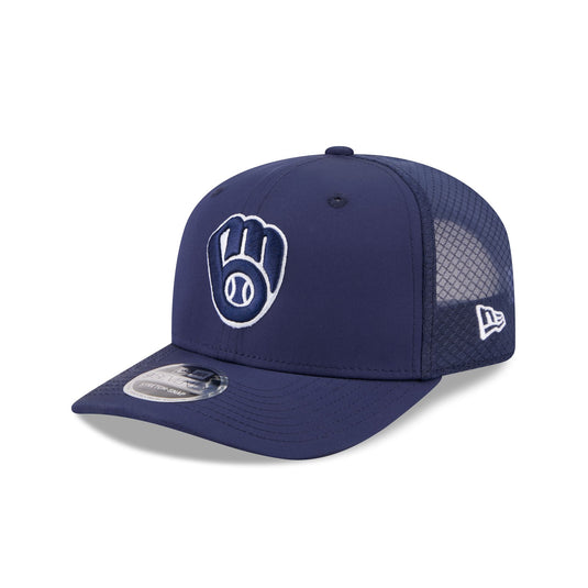 Milwaukee Brewers 2026 Batting Practice Fan Pack 9SEVENTY Stretch-Snap Hat - New Era Cap