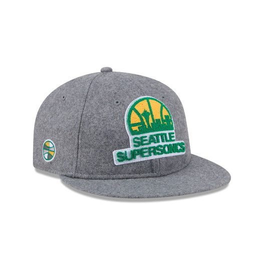 Seattle Supersonics Chenille Woven Retro Crown 9FIFTY Adjustable Hat - New Era Cap