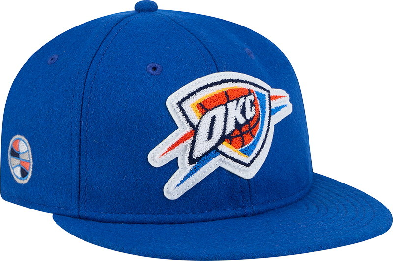 Oklahoma City Thunder Chenille Woven Retro Crown 9FIFTY Adjustable Hat