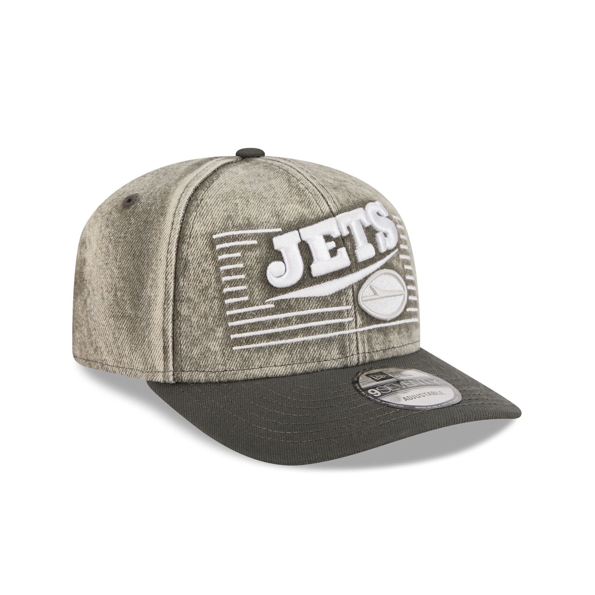 New York Jets Washed Denim 9SEVENTY Adjustable Hat