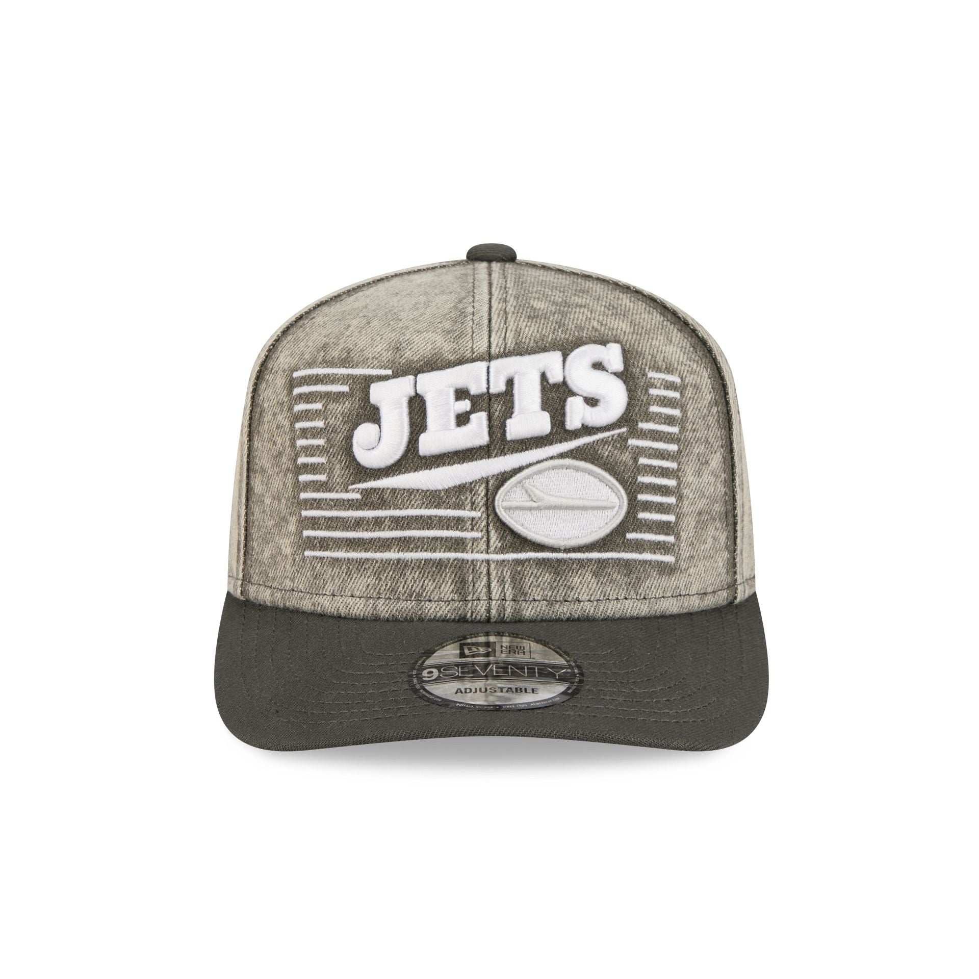 New York Jets Washed Denim 9SEVENTY Adjustable Hat