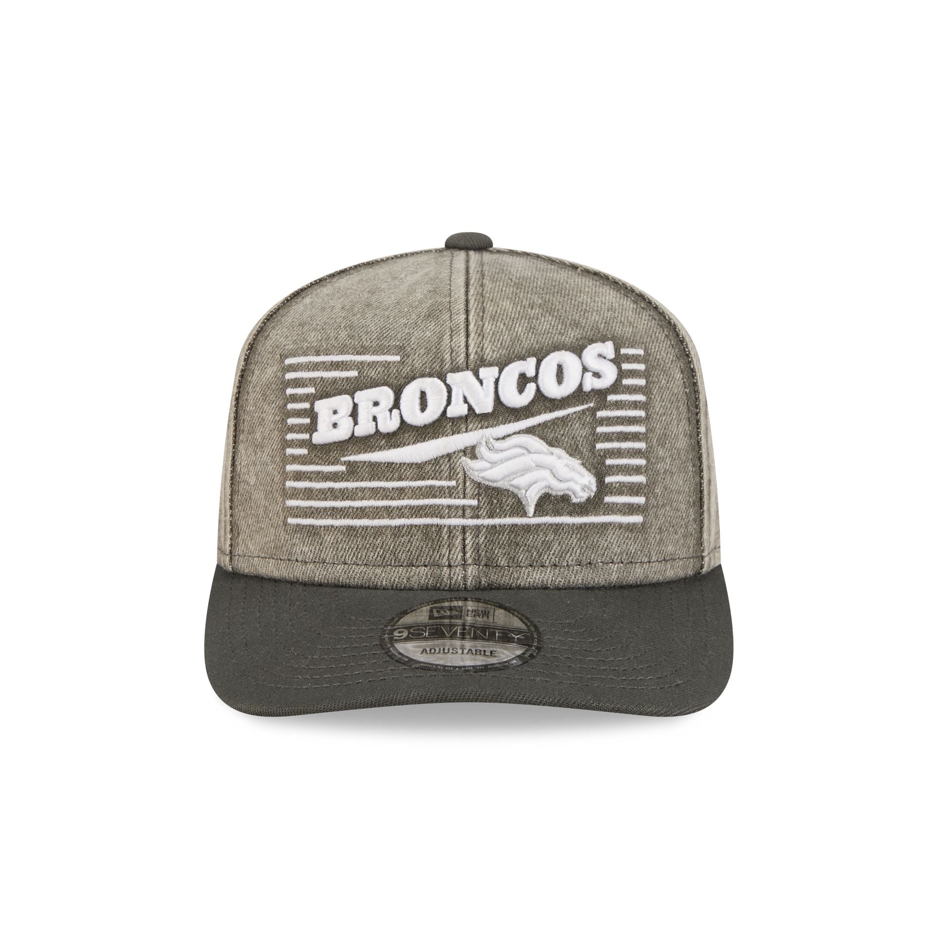 Denver Broncos Washed Denim 9SEVENTY Adjustable Hat