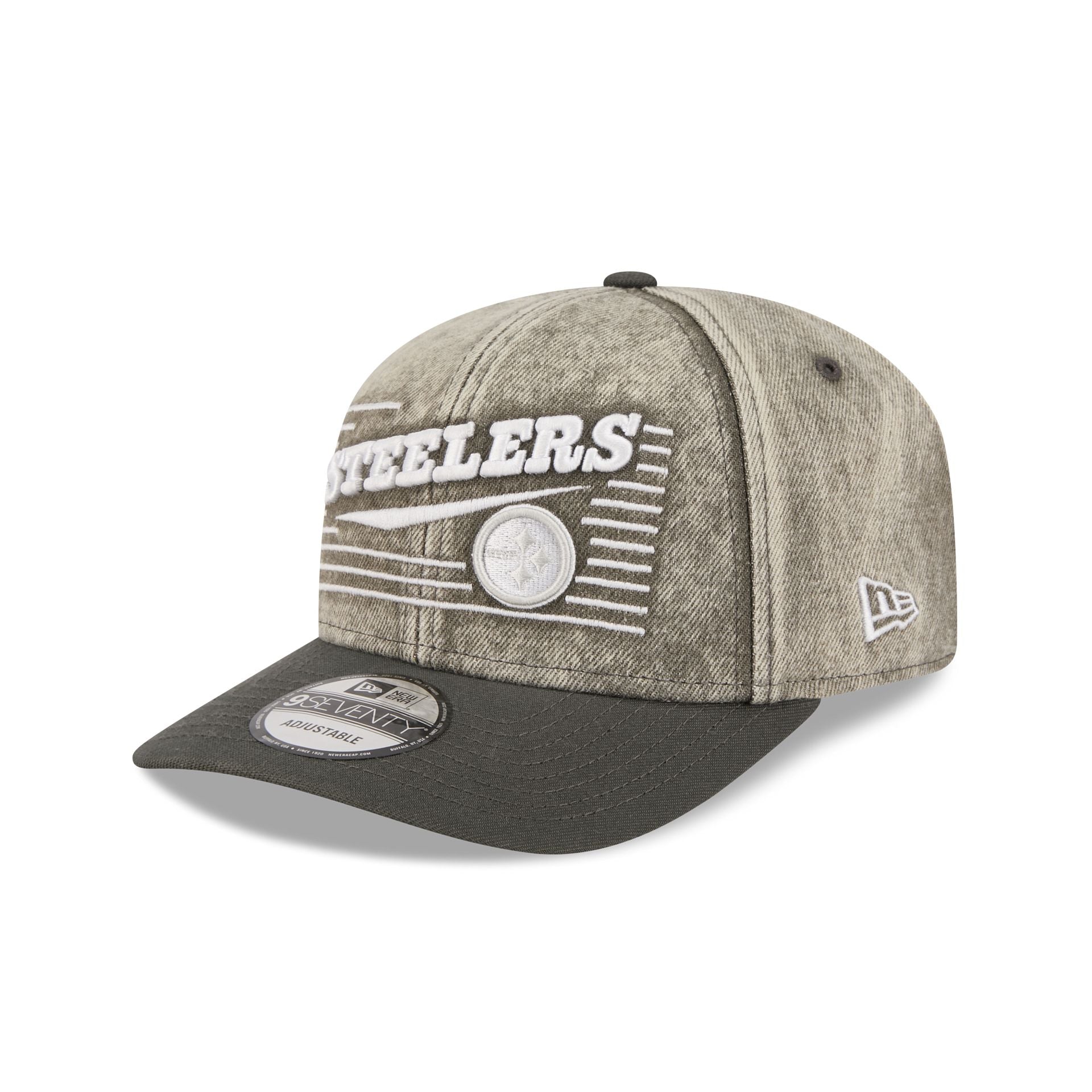 Pittsburgh Steelers Washed Denim 9SEVENTY Adjustable Hat