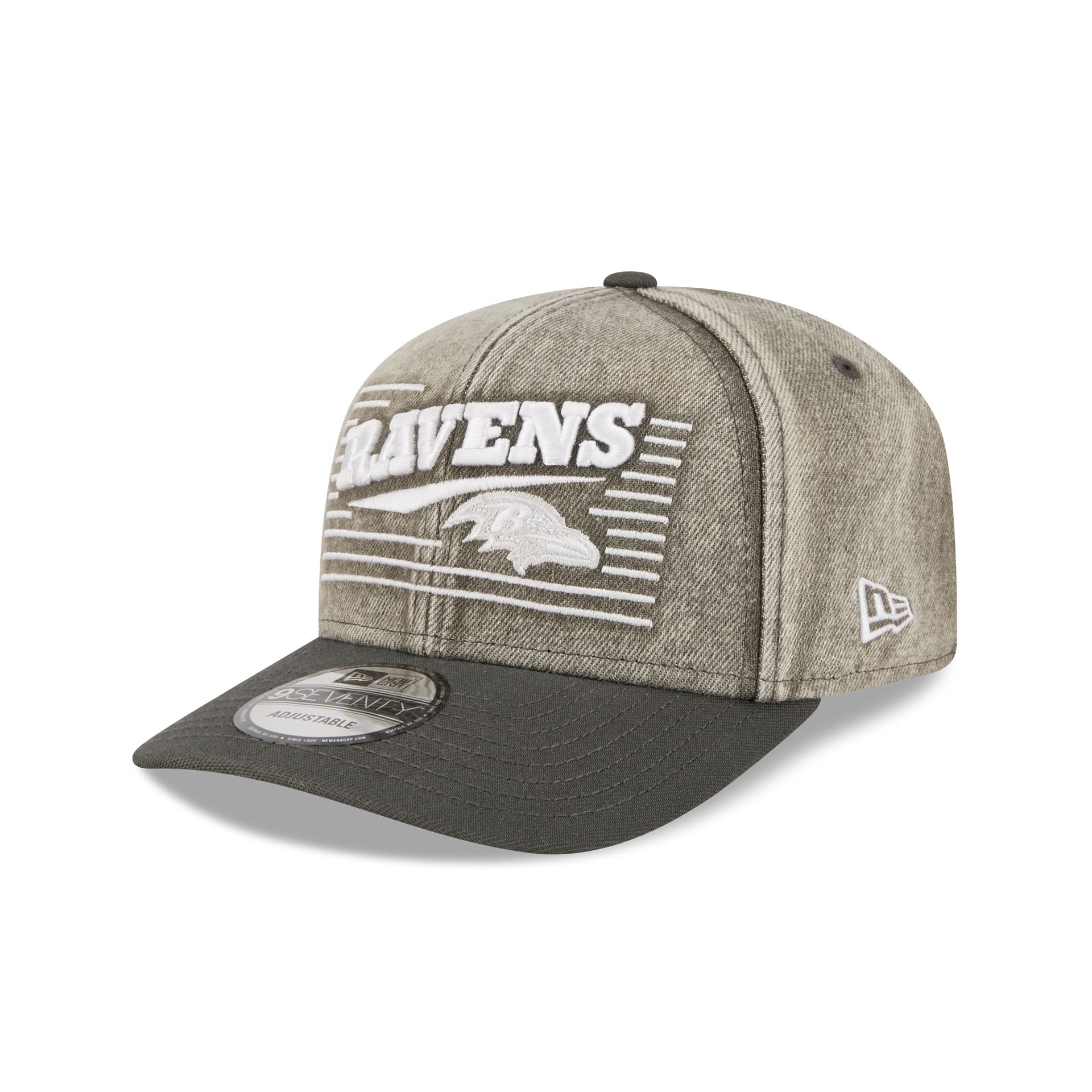 Baltimore Ravens Washed Denim 9SEVENTY Adjustable Hat