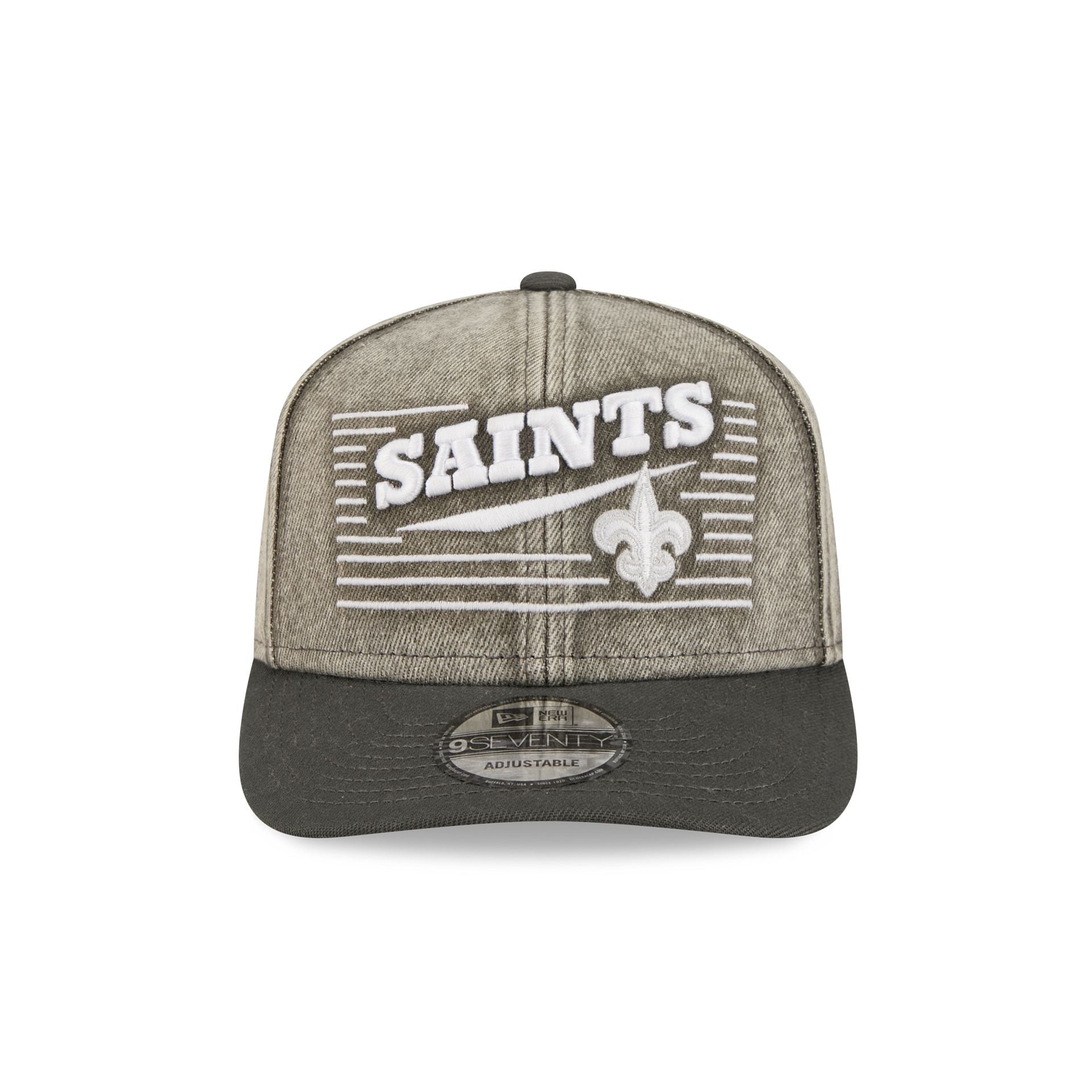 New Orleans Saints Washed Denim 9SEVENTY Adjustable Hat