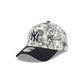 New York Yankees Spring Floral Navy 9FORTY A-Frame Snapback Hat