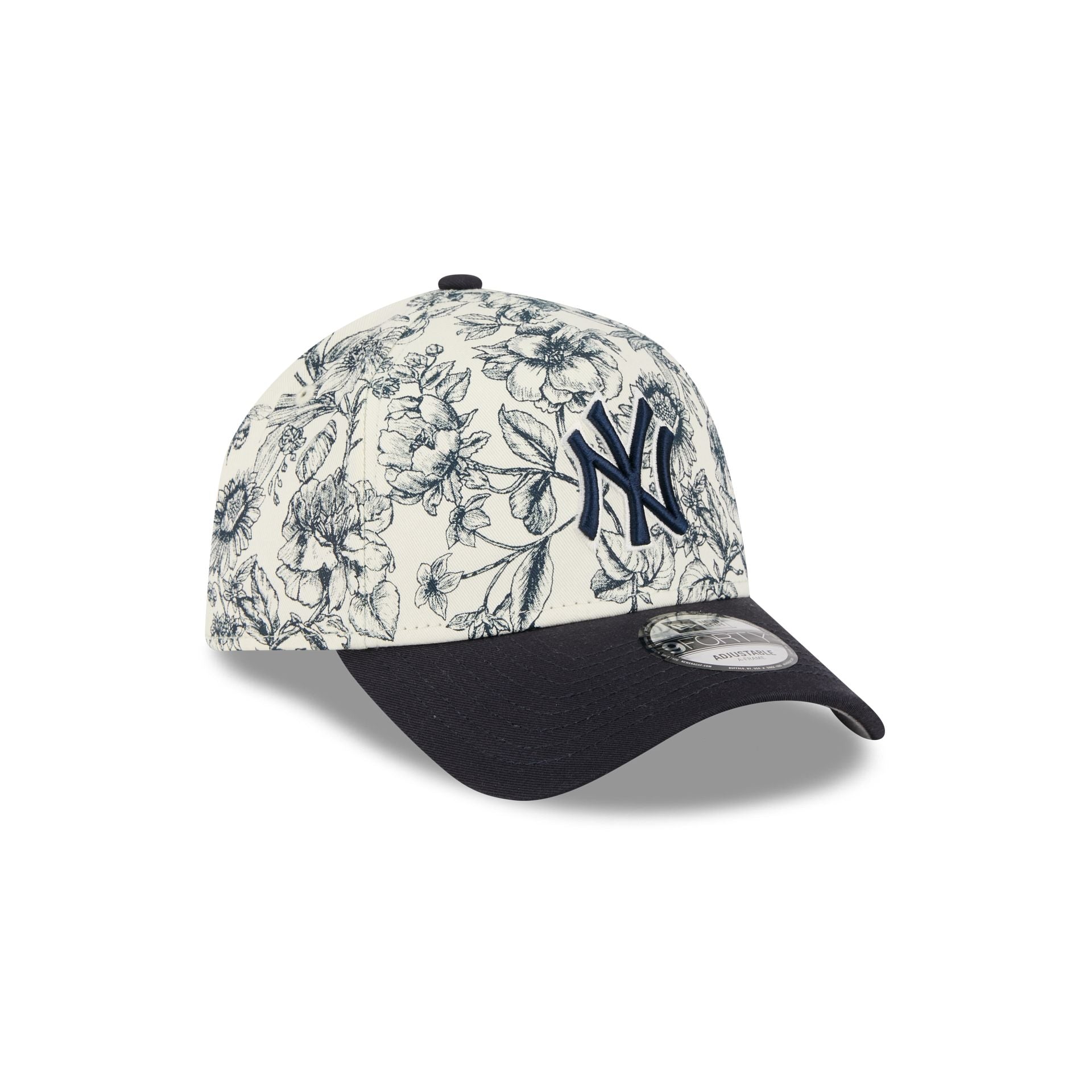 New York Yankees Spring Floral Navy 9FORTY A-Frame Snapback Hat