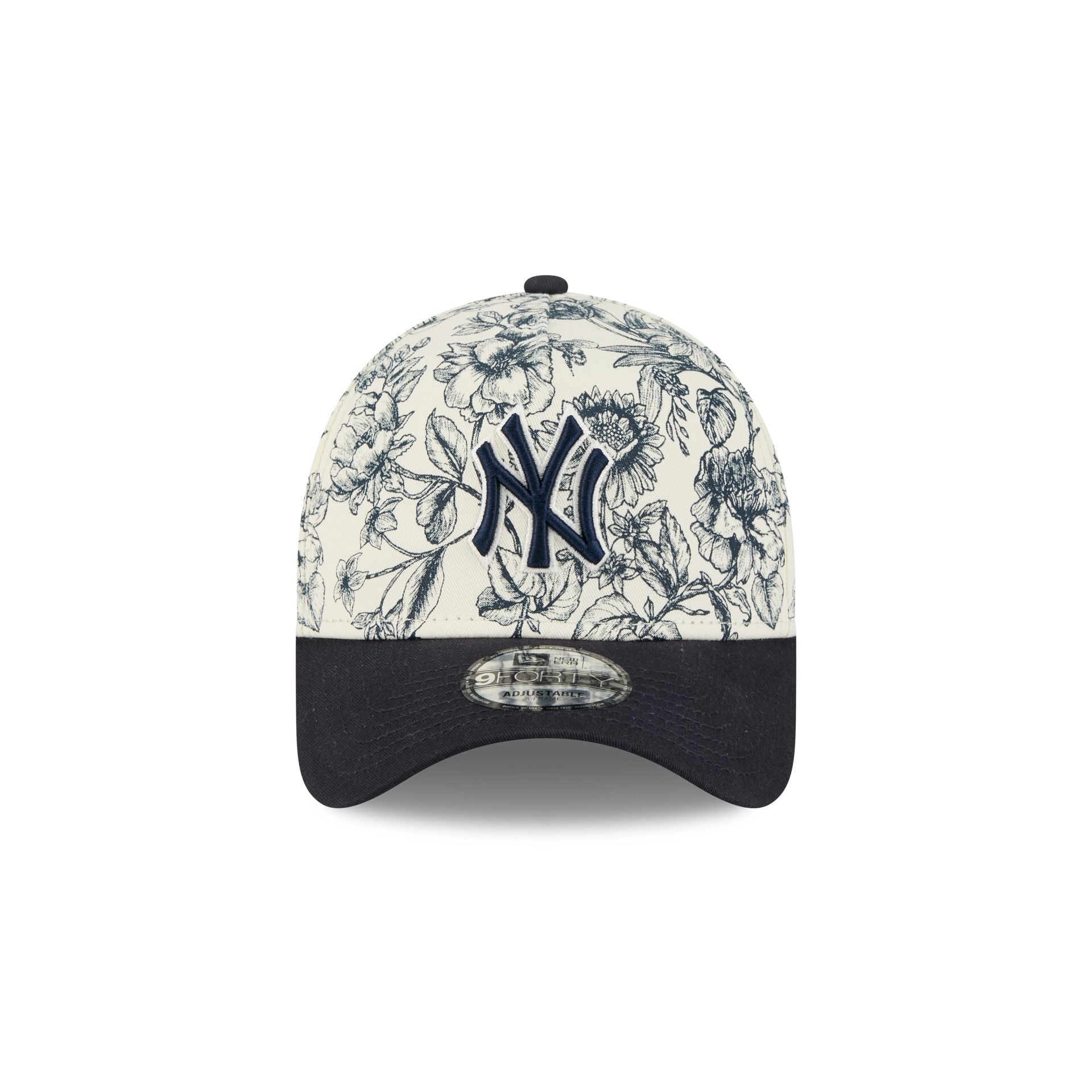 New York Yankees Spring Floral Navy 9FORTY A-Frame Snapback Hat