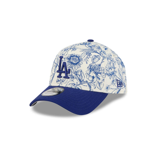 Los Angeles Dodgers Spring Floral Blue 9FORTY A-Frame Snapback Hat - New Era Cap