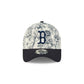 Boston Red Sox Spring Floral Navy 9FORTY A-Frame Snapback Hat
