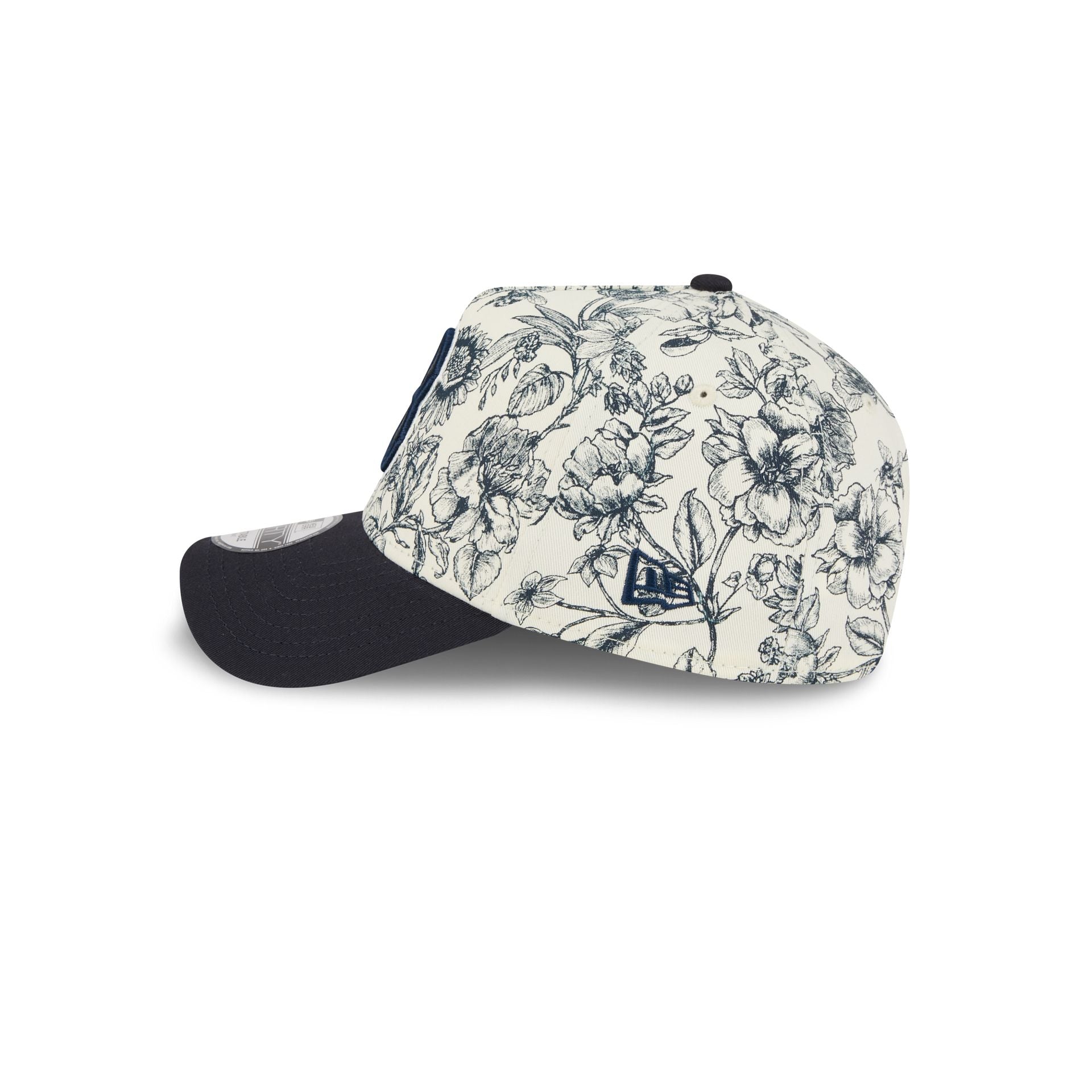 Boston Red Sox Spring Floral Navy 9FORTY A-Frame Snapback Hat