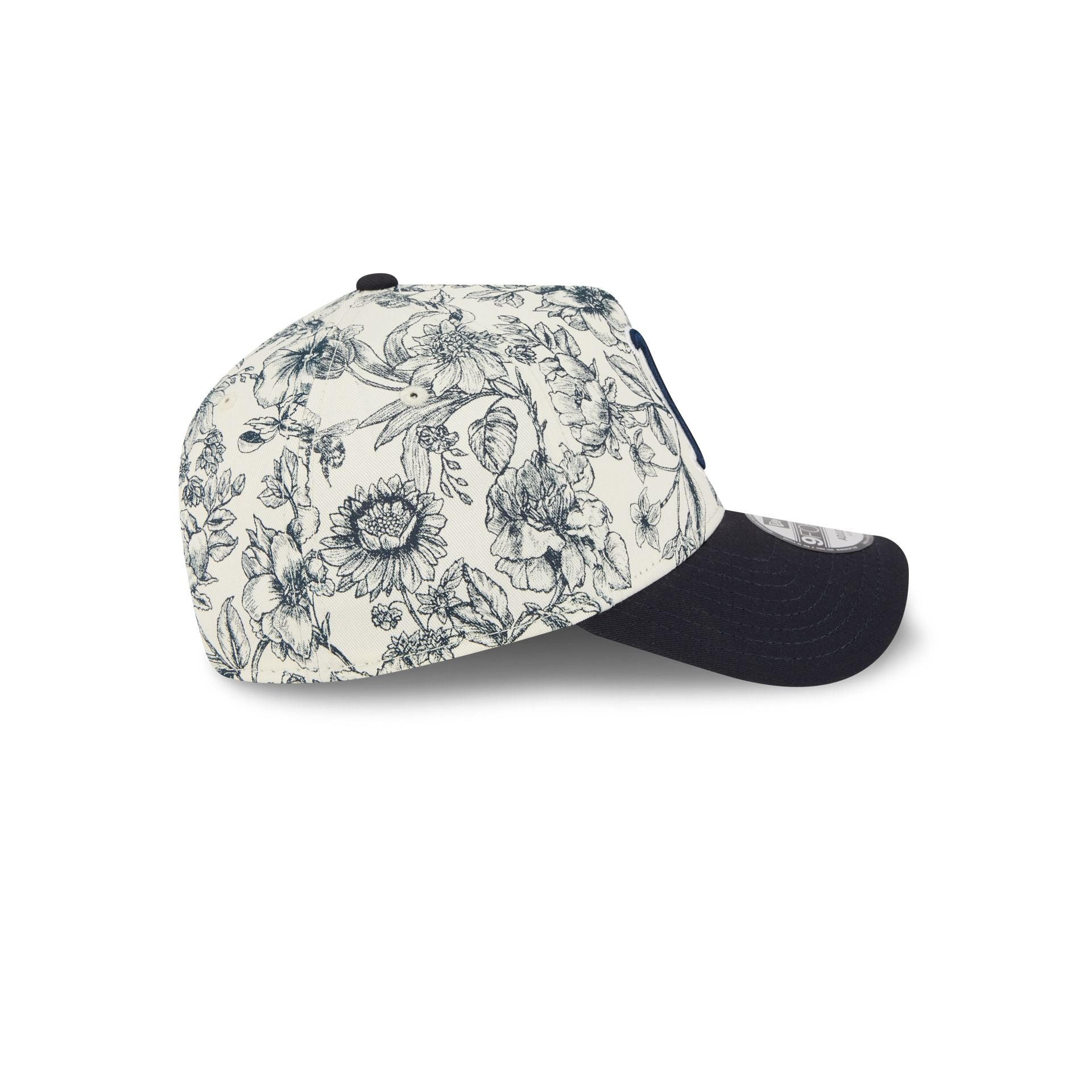 Boston Red Sox Spring Floral Navy 9FORTY A-Frame Snapback Hat