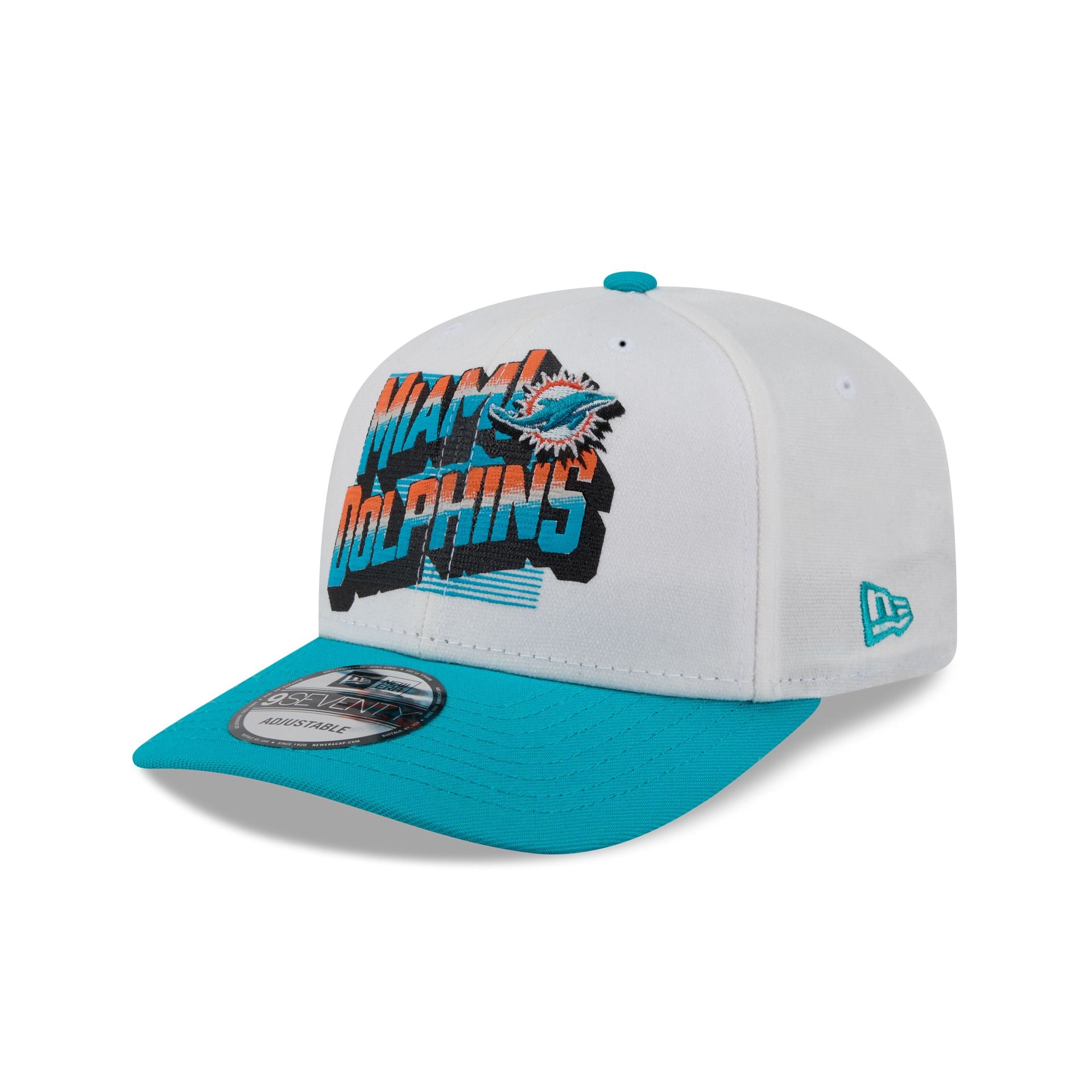 Miami Dolphins Duck Cloth 9SEVENTY Adjustable Hat