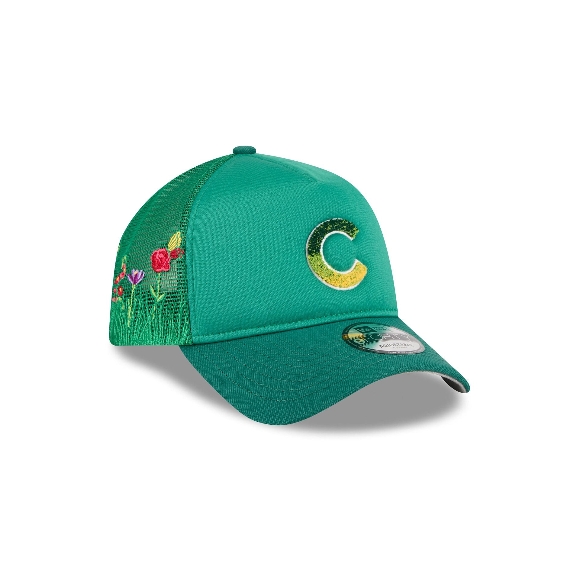 Chicago Cubs Gradient Logo 9FORTY A-Frame Trucker Hat