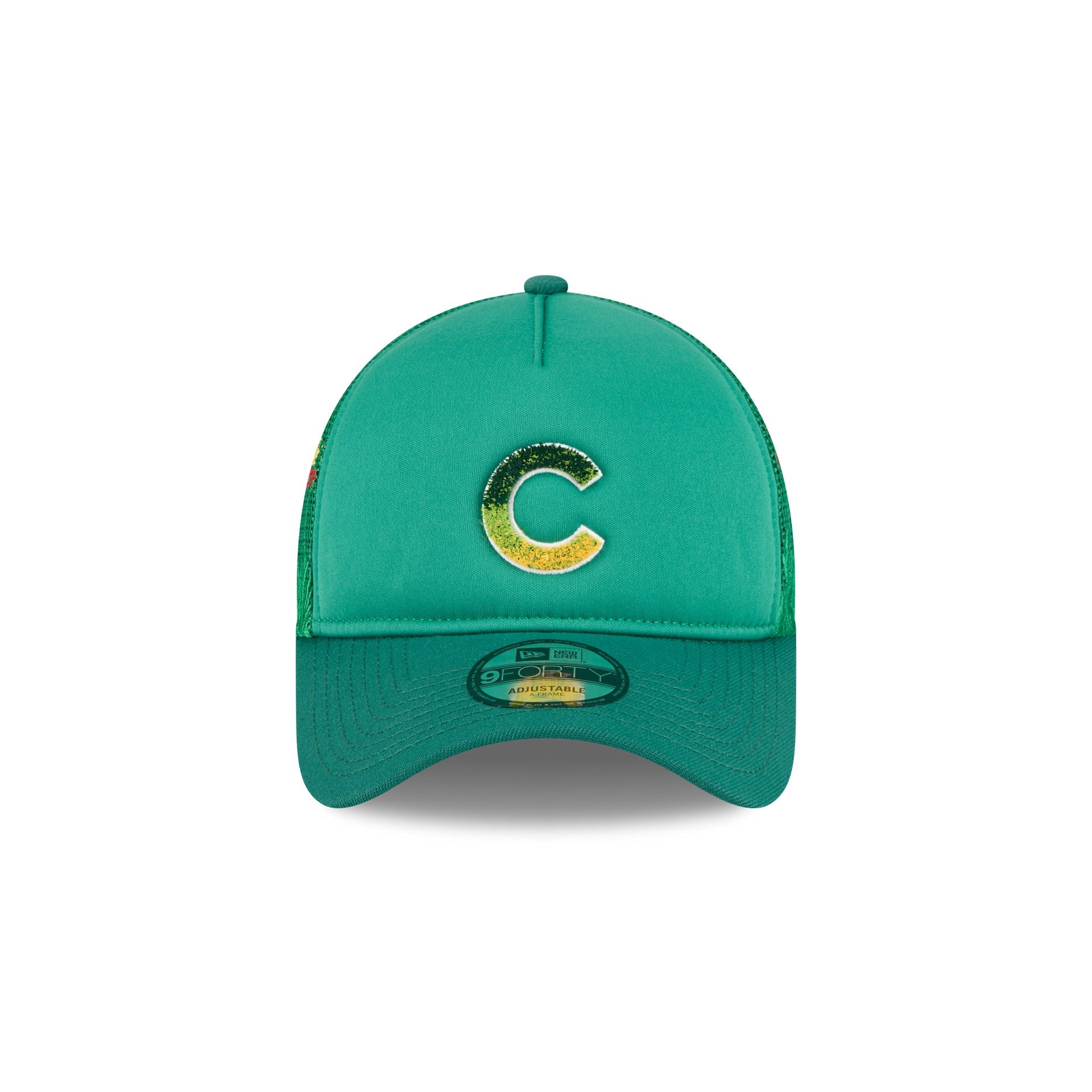 Chicago Cubs Gradient Logo 9FORTY A-Frame Trucker Hat