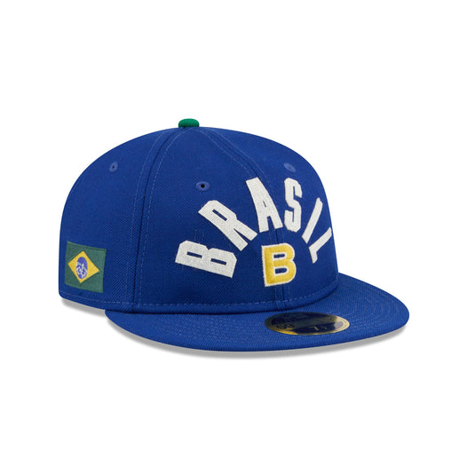 Brazil Classic Script Retro Crown 59FIFTY Fitted Hat - New Era Cap