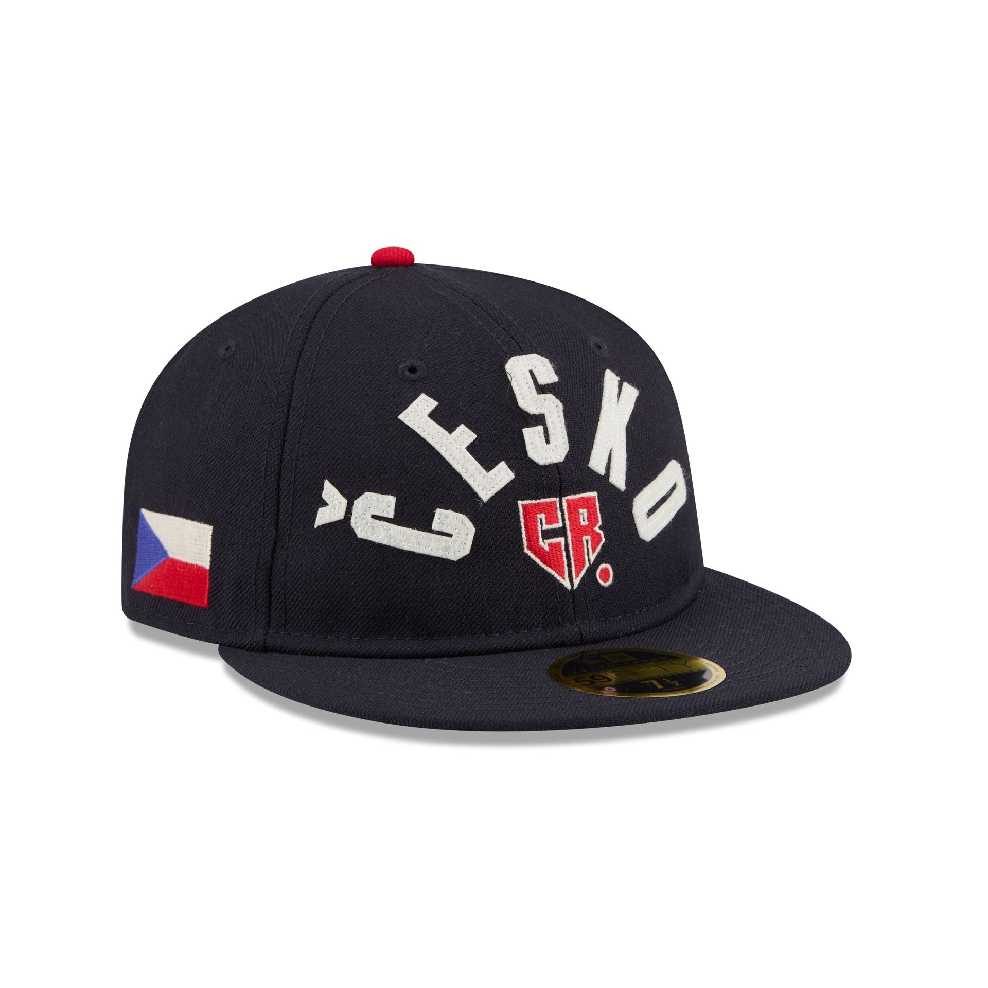 Czechia Classic Script Retro Crown 59FIFTY Fitted Hat