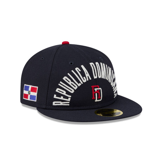 Dominican Republic Classic Script Retro Crown 59FIFTY Fitted Hat - New Era Cap