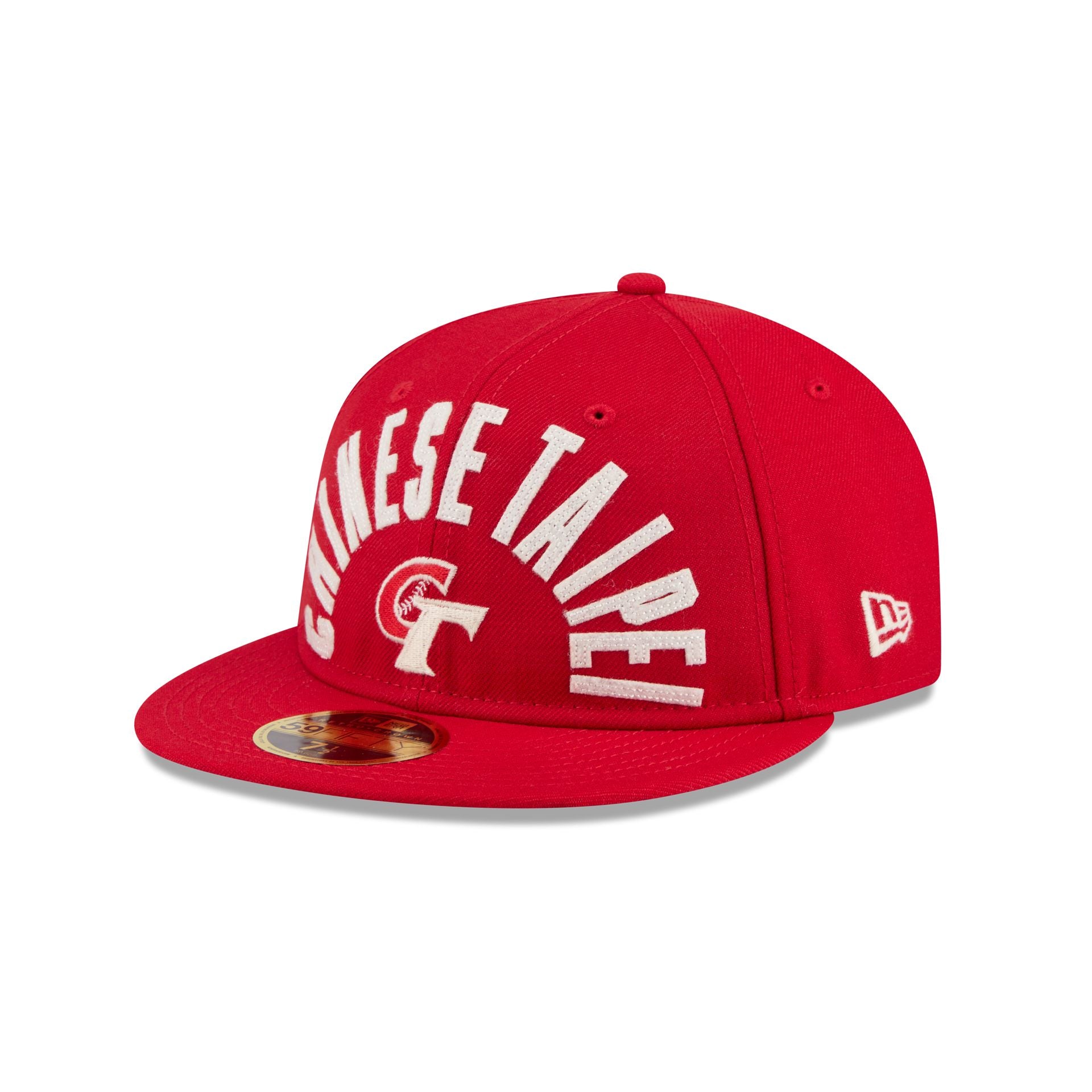 Chinese Taipei Classic Script Retro Crown 59FIFTY Fitted Hat