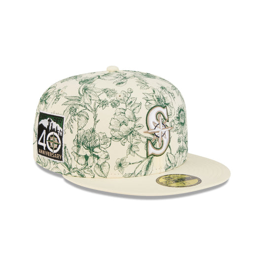 Seattle Mariners Spring Floral 59FIFTY Fitted Hat - New Era Cap