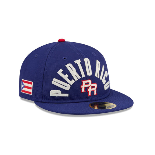 Puerto Rico Classic Script Retro Crown 59FIFTY Fitted Hat - New Era Cap