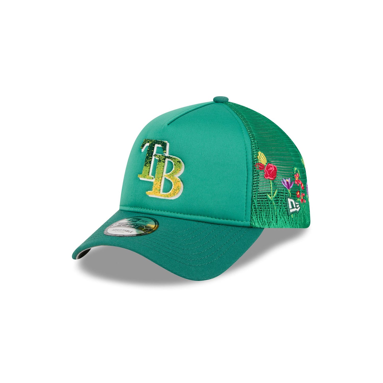 Tampa Bay Rays Gradient Logo 9FORTY A-Frame Trucker Hat