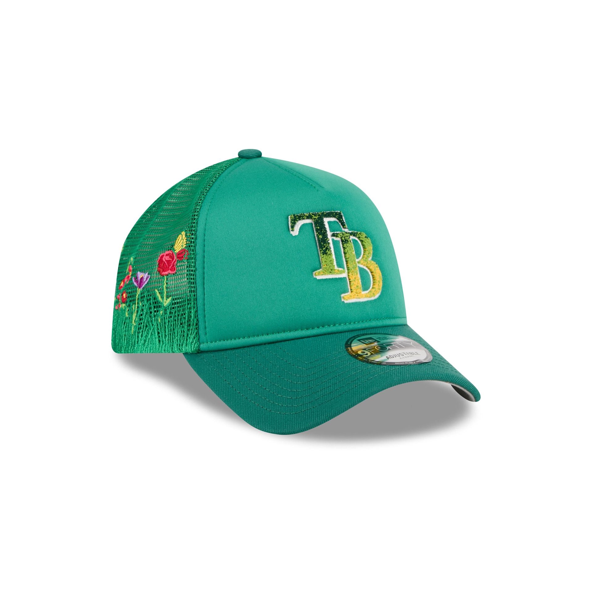 Tampa Bay Rays Gradient Logo 9FORTY A-Frame Trucker Hat