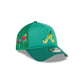 Atlanta Braves Gradient Logo 9FORTY A-Frame Trucker Hat