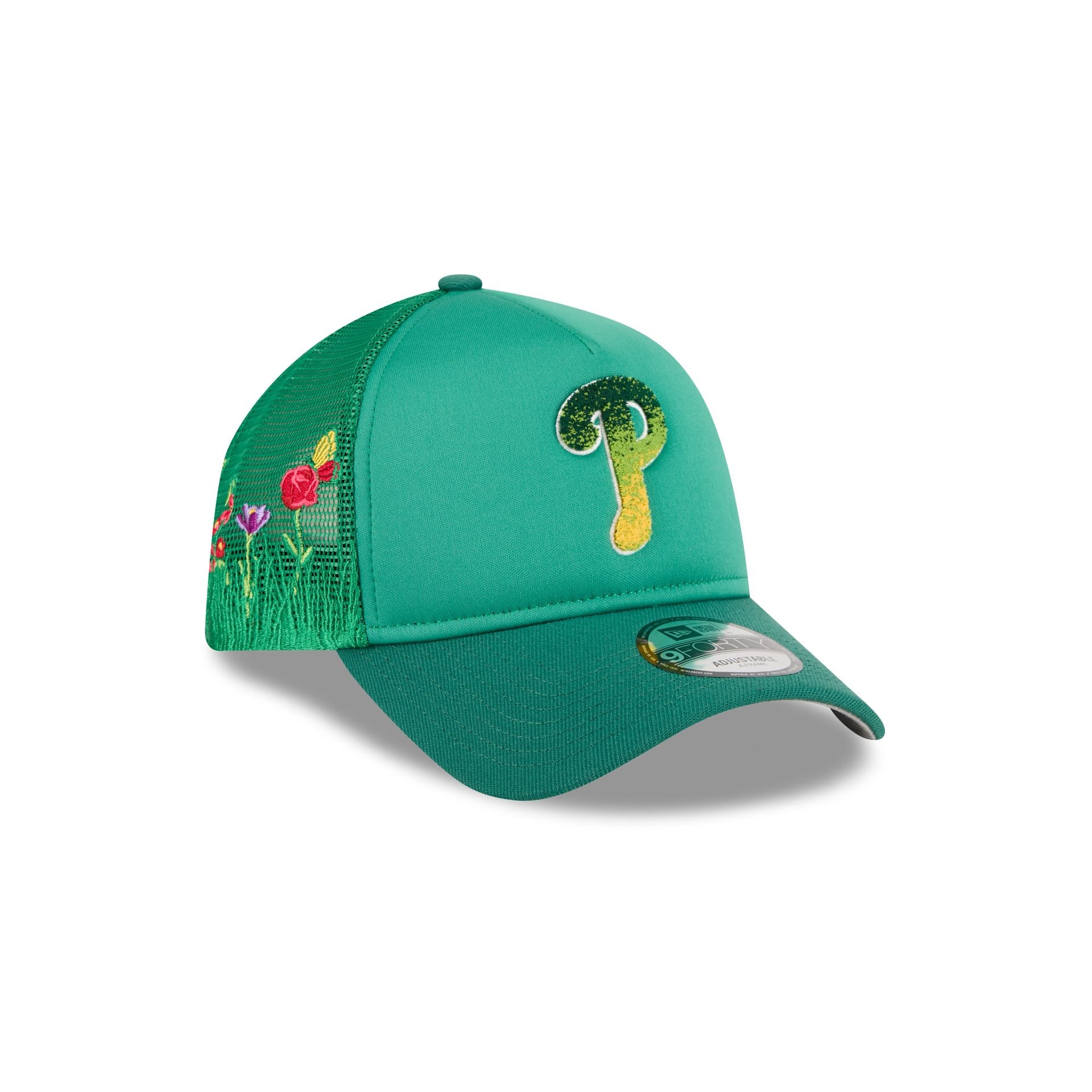Philadelphia Phillies Gradient Logo 9FORTY A-Frame Trucker Hat