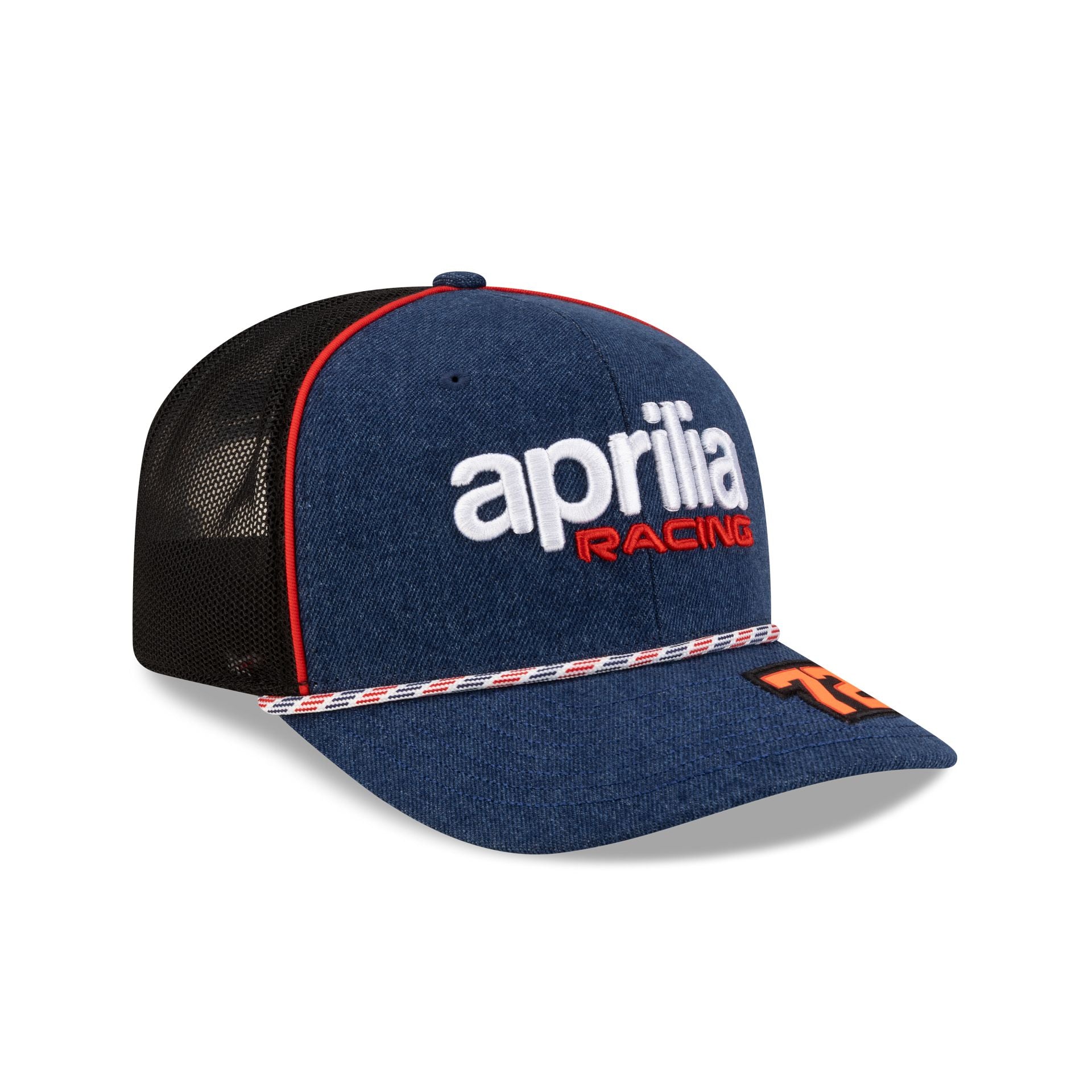 2026 Austin Race Special Aprilia Racing Marco Bezzecchi Denim 9SEVENTY Trucker Hat