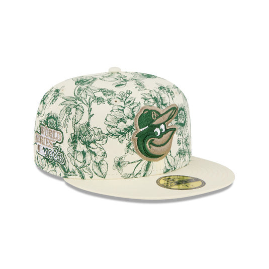 Baltimore Orioles Spring Floral 59FIFTY Fitted Hat - New Era Cap