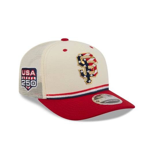 San Francisco Giants Independence Day 2026 9SEVENTY Trucker Hat - New Era Cap