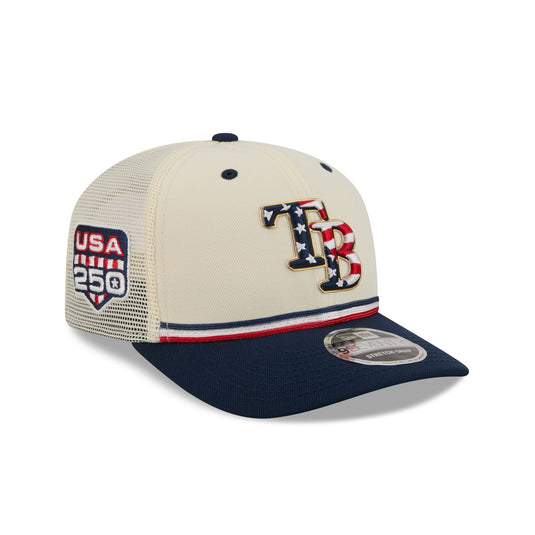 Tampa Bay Rays Independence Day 2026 9SEVENTY Trucker Hat - New Era Cap