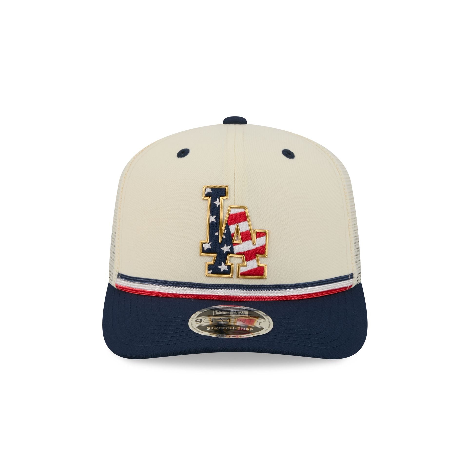 Los Angeles Dodgers Independence Day 2026 9SEVENTY Trucker Hat