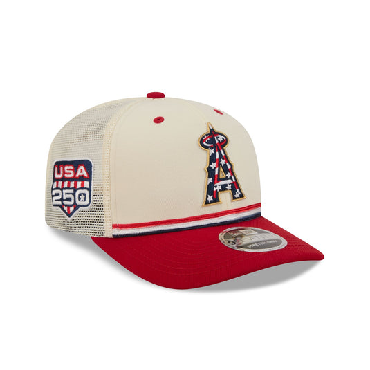 Los Angeles Angels Independence Day 2026 9SEVENTY Trucker Hat - New Era Cap