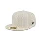 New Era Cap Gold Tier Chrome White Knit 59FIFTY Fitted Hat
