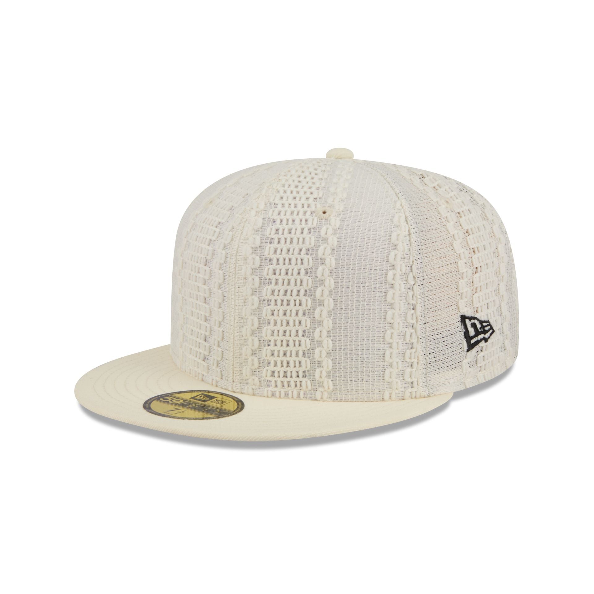 New Era Cap Gold Tier Chrome White Knit 59FIFTY Fitted Hat