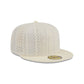 New Era Cap Gold Tier Chrome White Knit 59FIFTY Fitted Hat