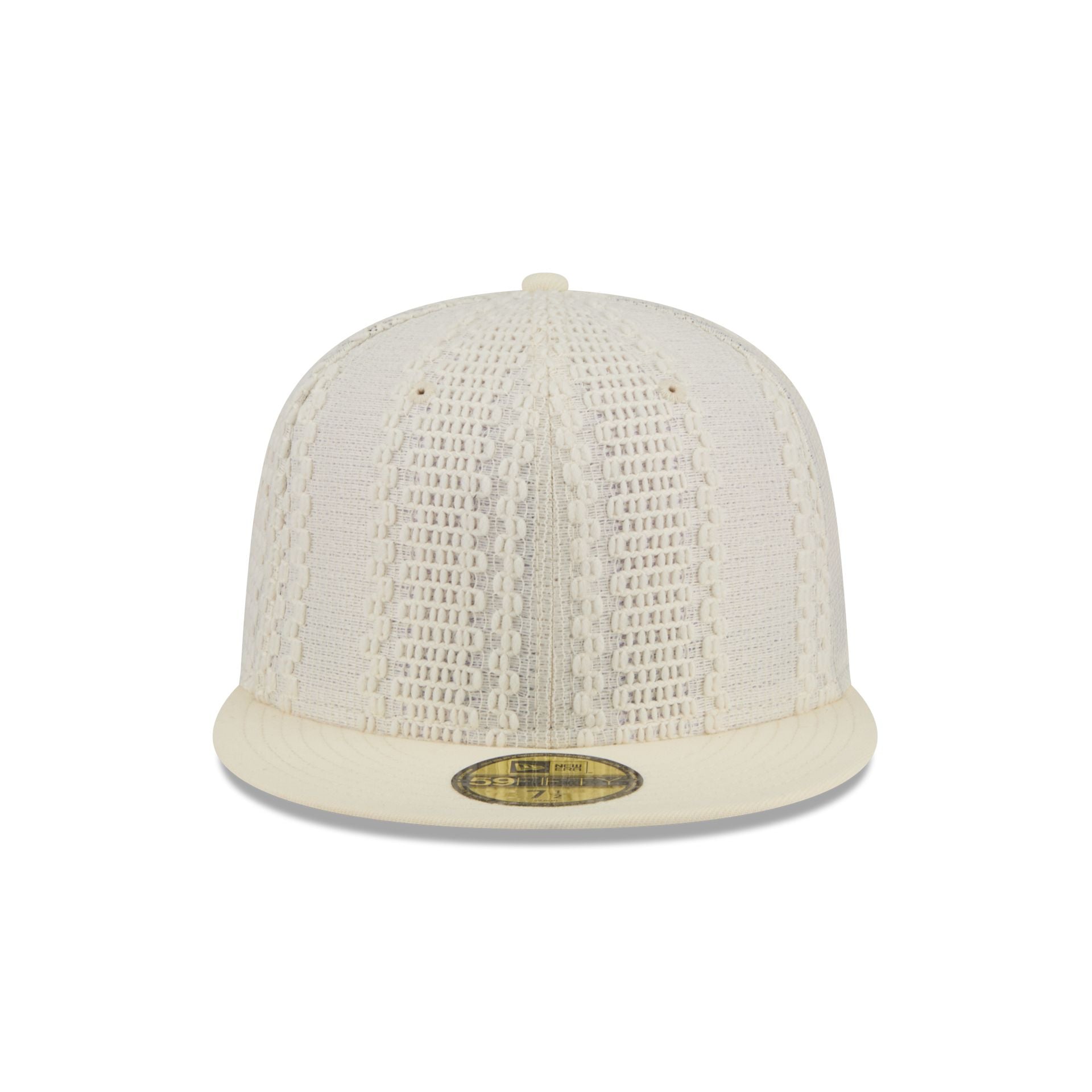 New Era Cap Gold Tier Chrome White Knit 59FIFTY Fitted Hat