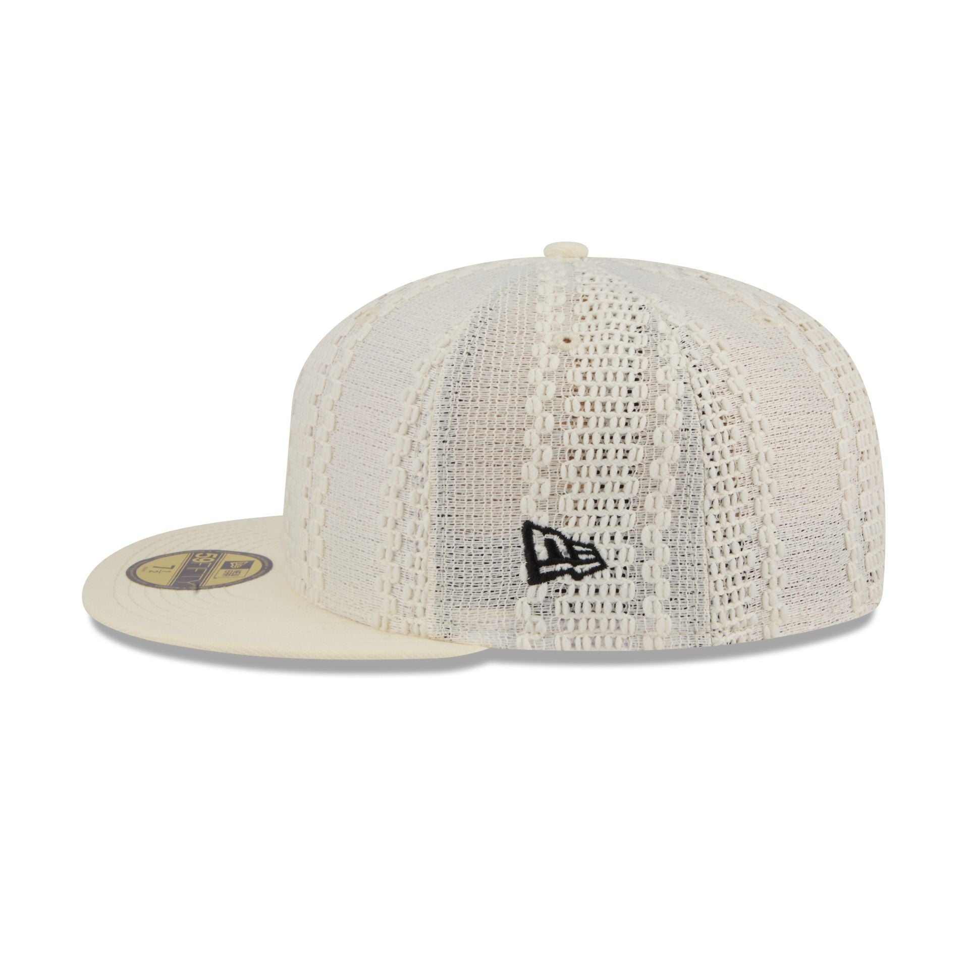 New Era Cap Gold Tier Chrome White Knit 59FIFTY Fitted Hat