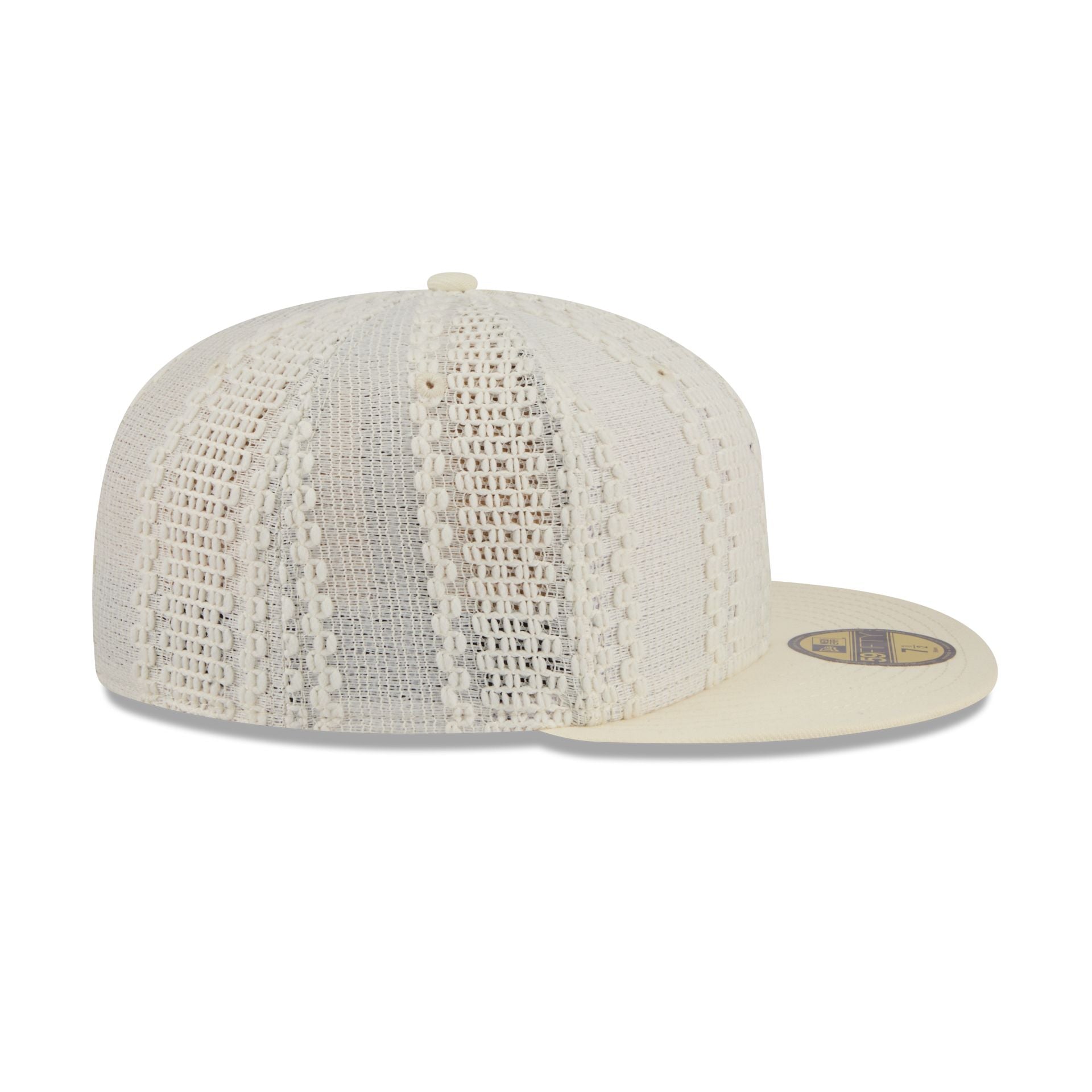 New Era Cap Gold Tier Chrome White Knit 59FIFTY Fitted Hat