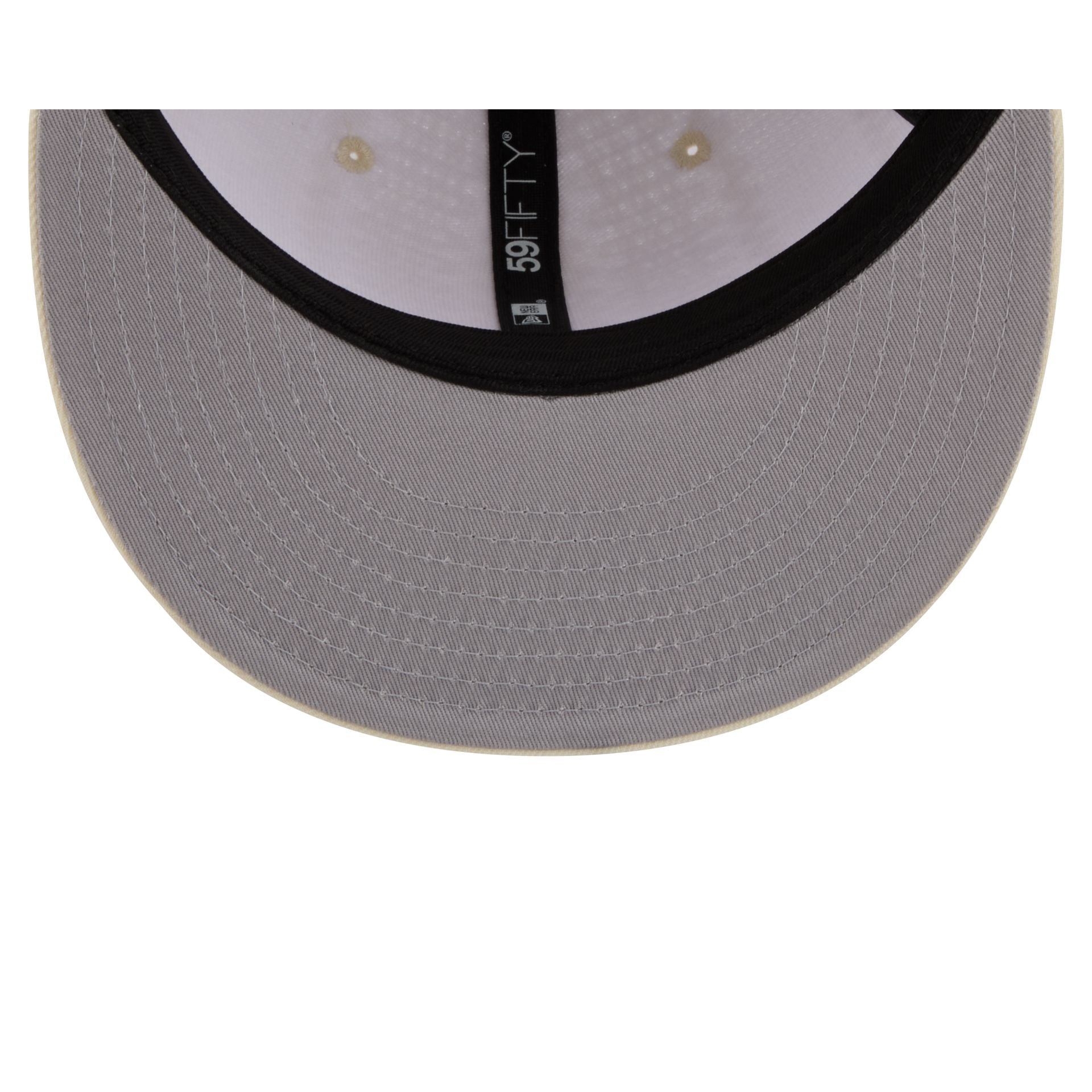 New Era Cap Gold Tier Chrome White Knit 59FIFTY Fitted Hat