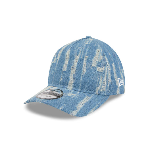 New Era Cap Bronze Tier Frayed Denim 9TWENTY A-Frame Adjustable Hat - New Era Cap