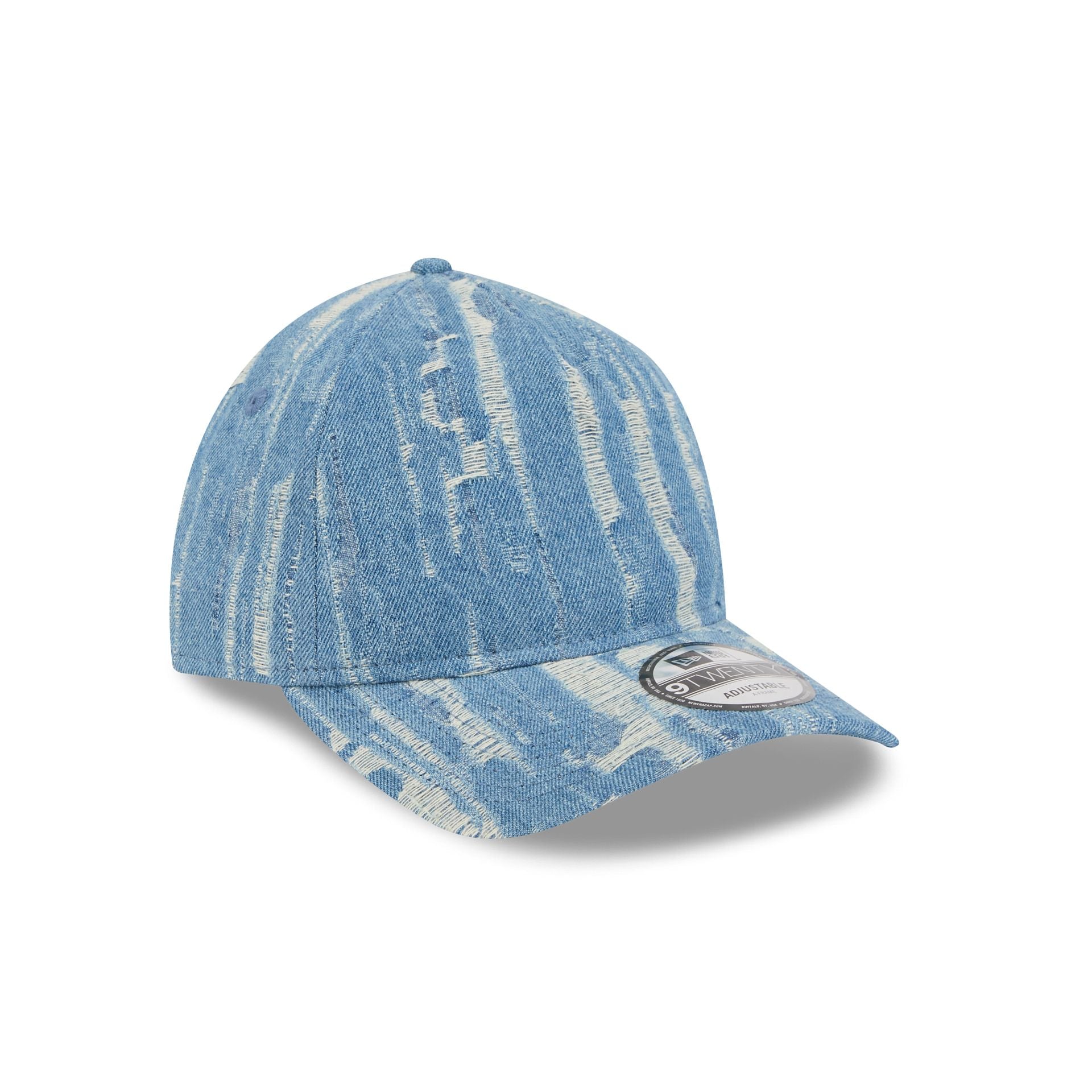 New Era Cap Bronze Tier Frayed Denim 9TWENTY A-Frame Adjustable Hat