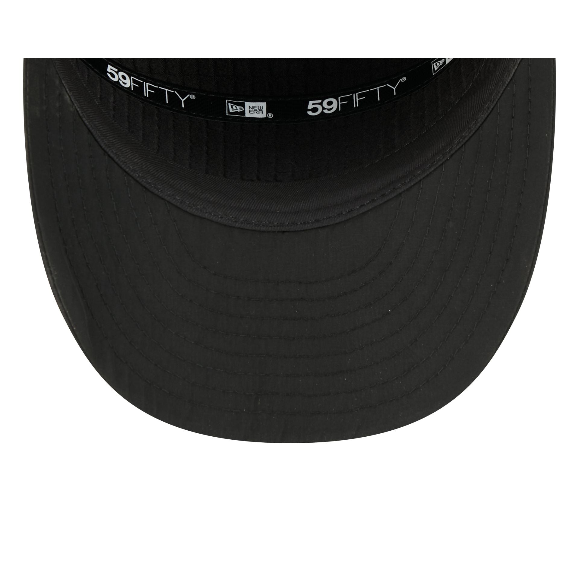 New Era Cap Silver Tier Quilted Split Panel 59FIFTY Fitted Hat