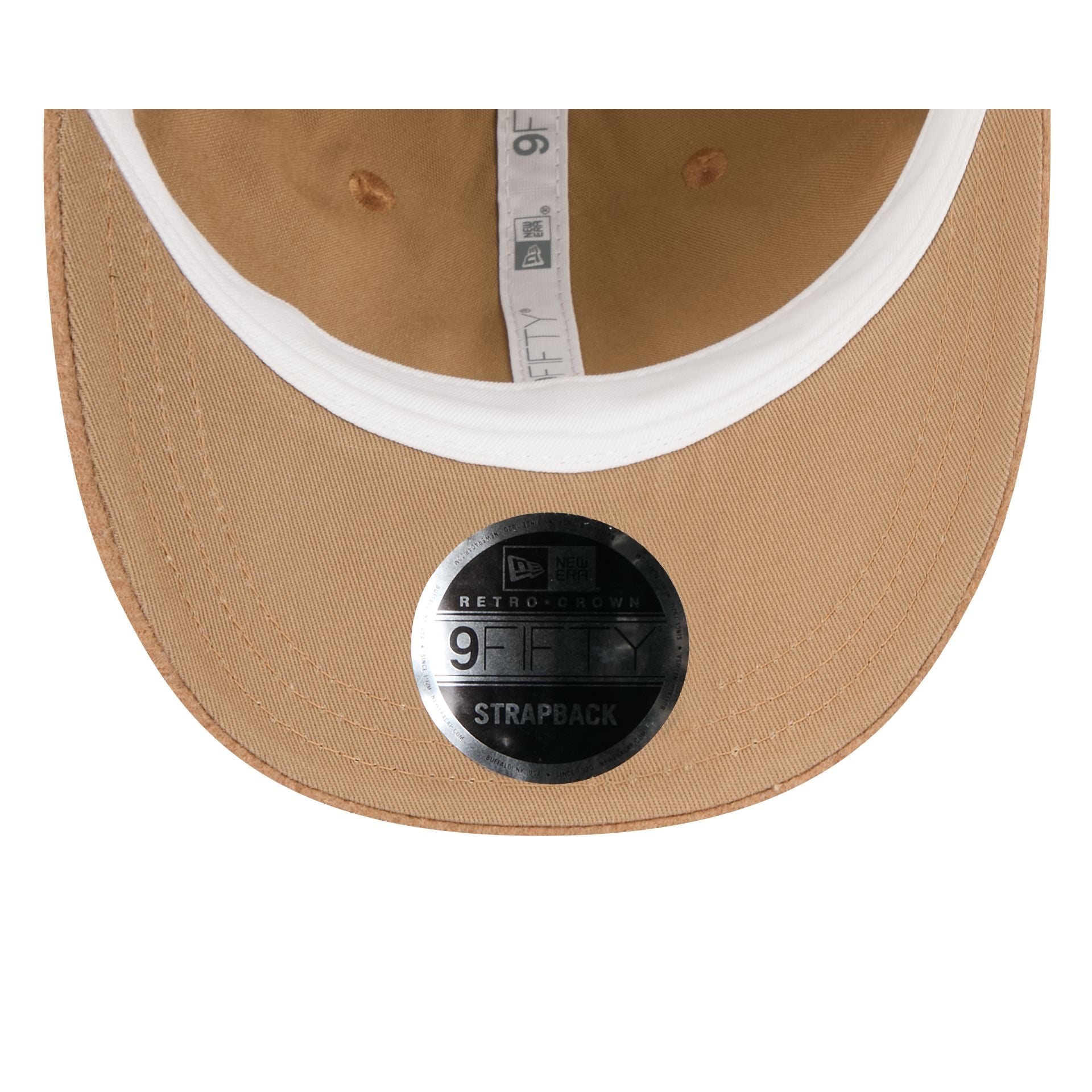 New Era Cap Black Platinum Tier Khaki Cashmere Retro Crown 9FIFTY Strapback Hat